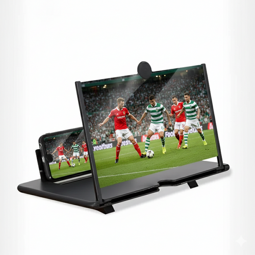 Amplificador de Ecrã para Telemóvel 10/12 Polegadas | HD | Anti Luz Azul | Proteção Ocular