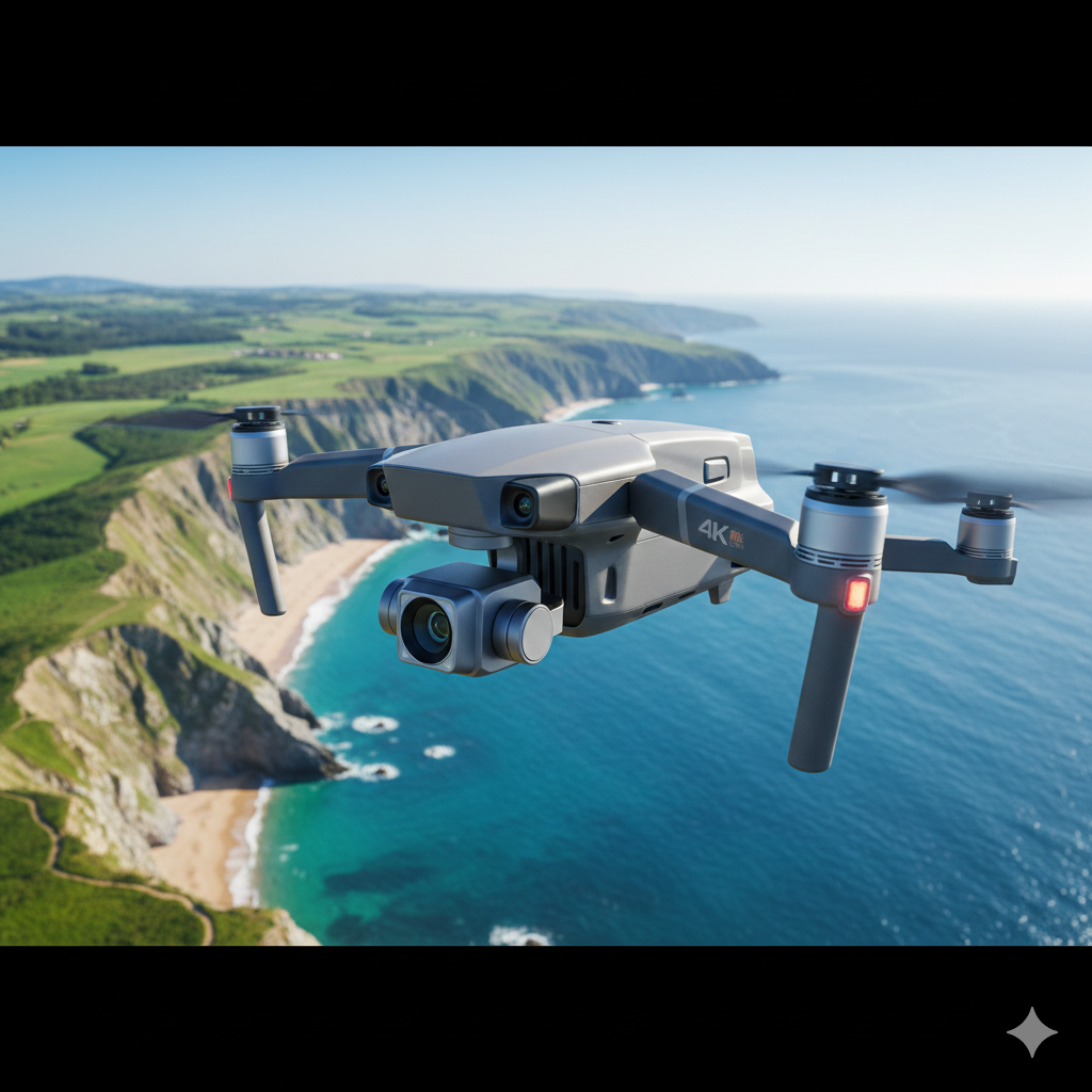 Drone Portátil E88 Pro com Câmera 4K e WiFi FPV – Selfies Aéreas Fáceis