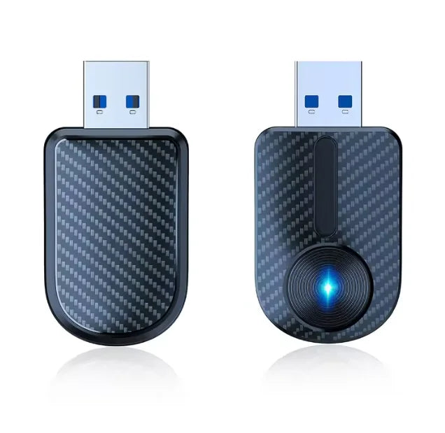 Adaptador Wireless CarPlay & Android Auto – Plug & Play em Segundos