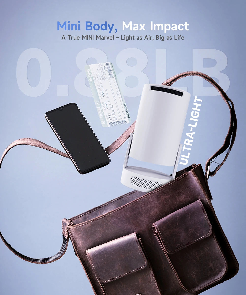 Projetor Portátil 4K HY300 Pro+ Android 11 – 290ANSI, WiFi 6, Bluetooth 5.4, 5W HiFi