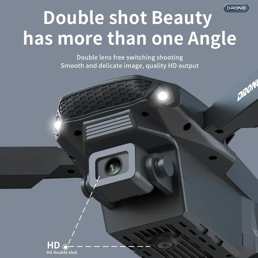 Drone E88 Pro RC Dobrável 4K – Câmera Dupla HD, Modo Sem Cabeça, Voo Fácil