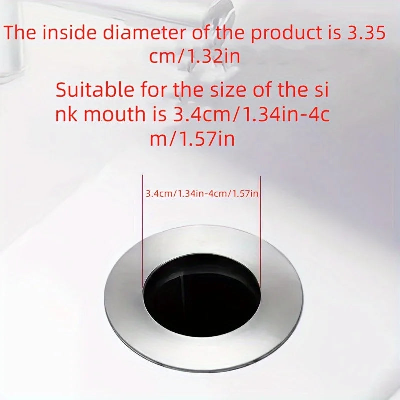 Vedante de Pia Pop-up Universal com Filtro Anti-Cabelos – Ouro Cromado – Fácil Instalação