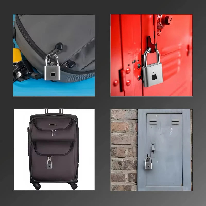 Cadeado Inteligente Biométrico CDOK P2 – Desbloqueio por Impressão Digital em 0,5s